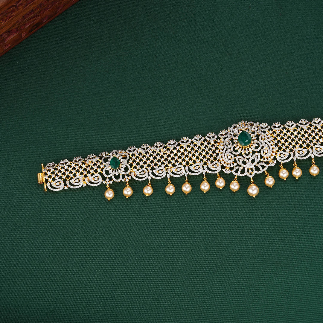 Most Loved Bridal Diamond Like Oddiyanam