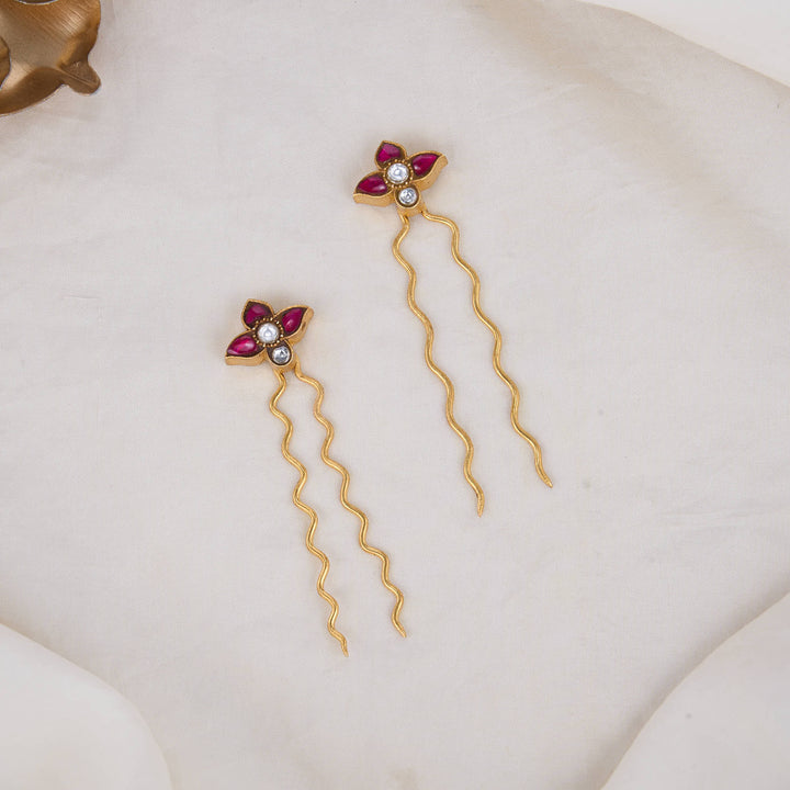 Cute Kundan Jada Hair Pin