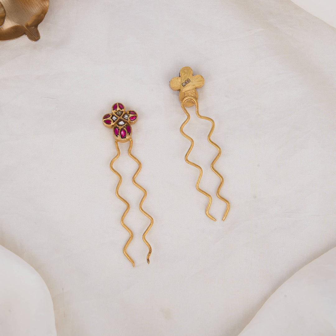 Attractive Kundan Jada Hair Pin