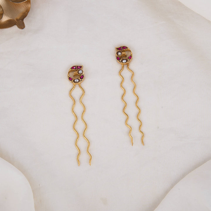 Shine Kundan Jada Hair Pin