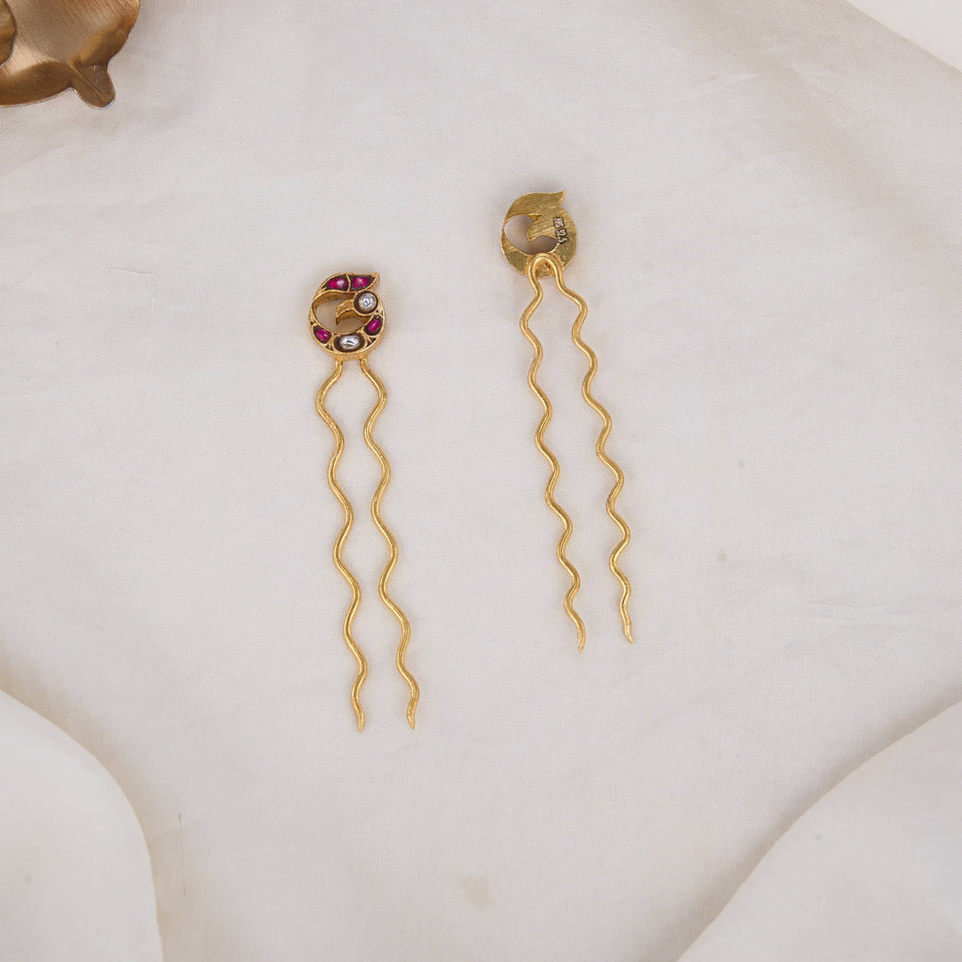 Shine Kundan Jada Hair Pin