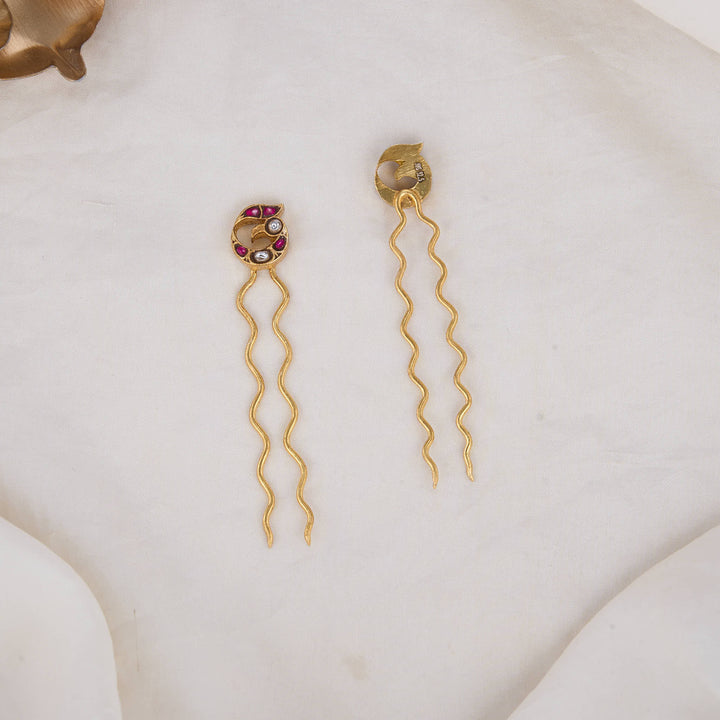 Shine Kundan Jada Hair Pin