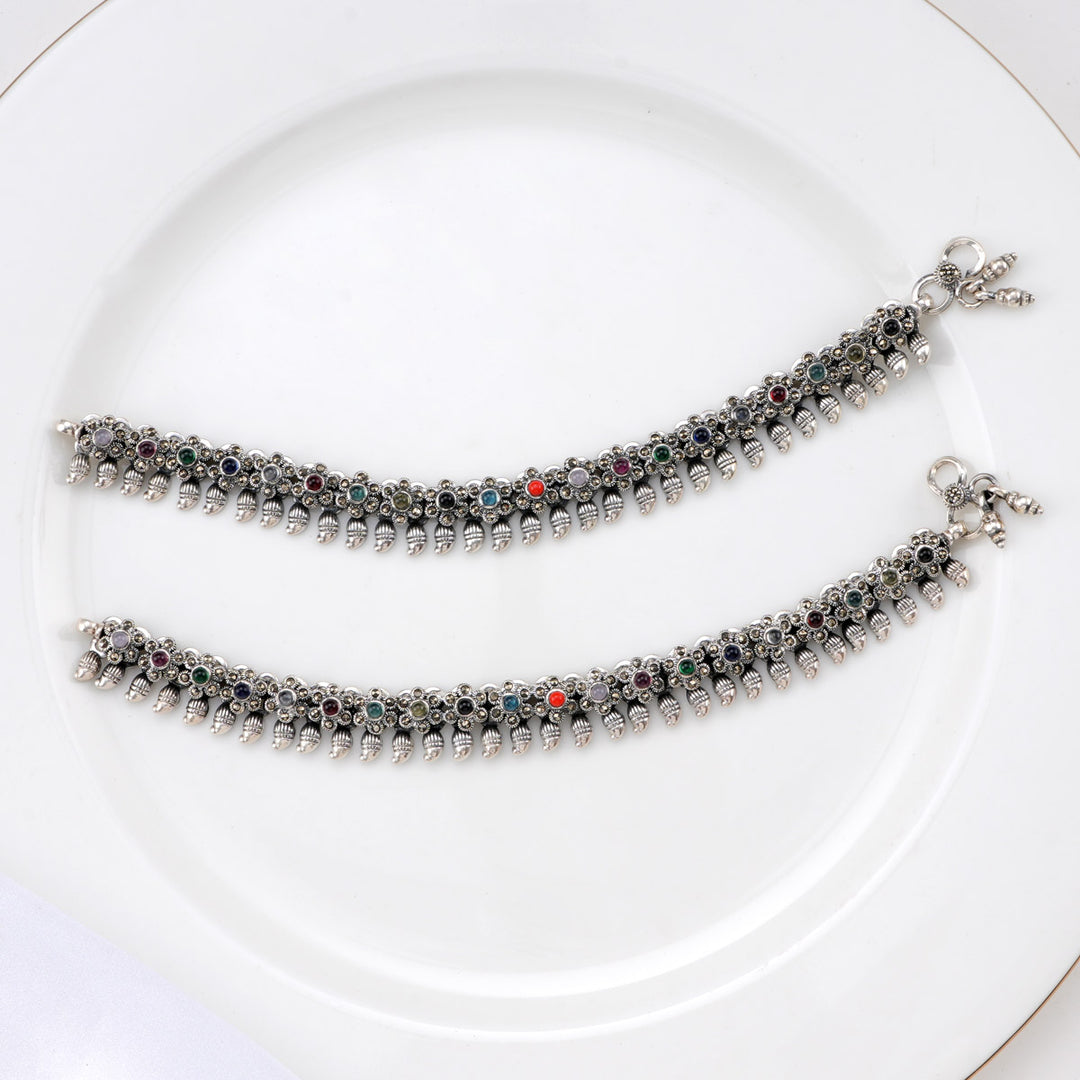 Floral Mango Drops Anklets1