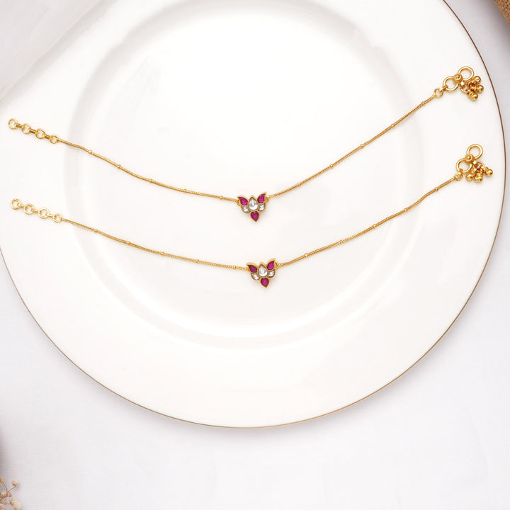 Trendy Kundan Anklet