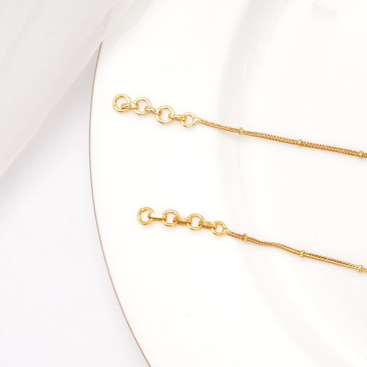 Beautiful Green Kundan Anklet