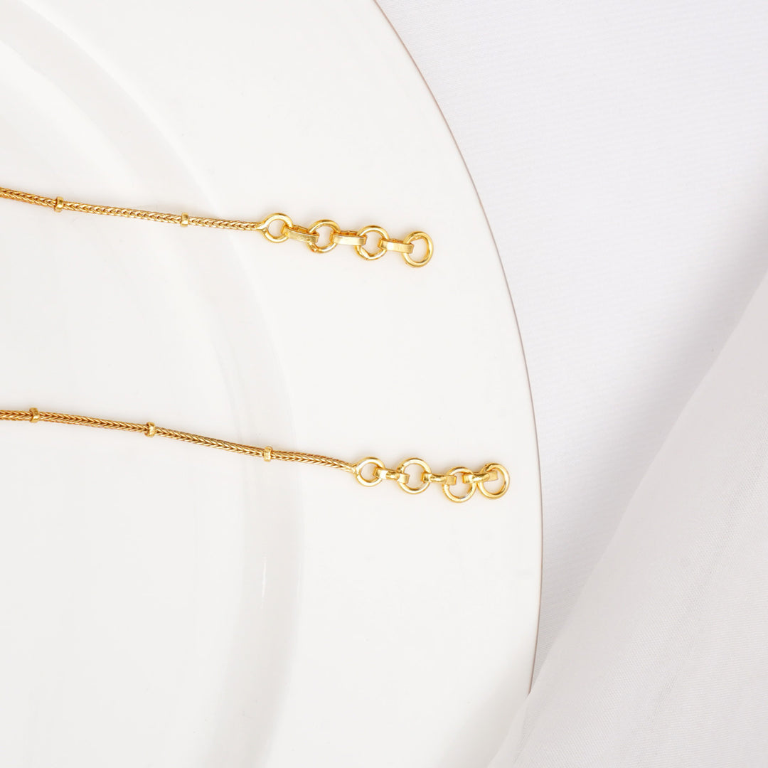 Cute Designed Kundan Anklet