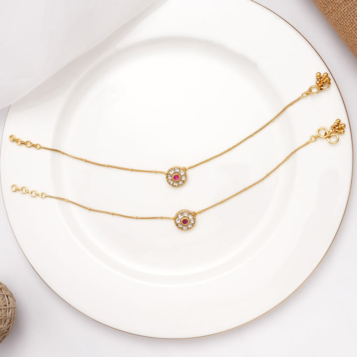 Beautiful Kundan Anklet