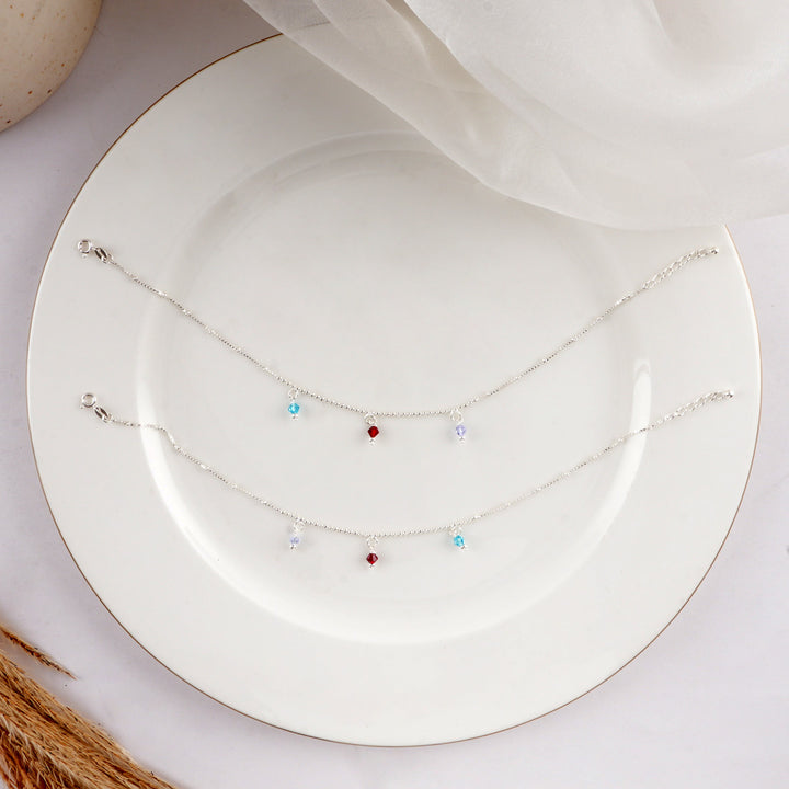 Sparkling Colour Anklets