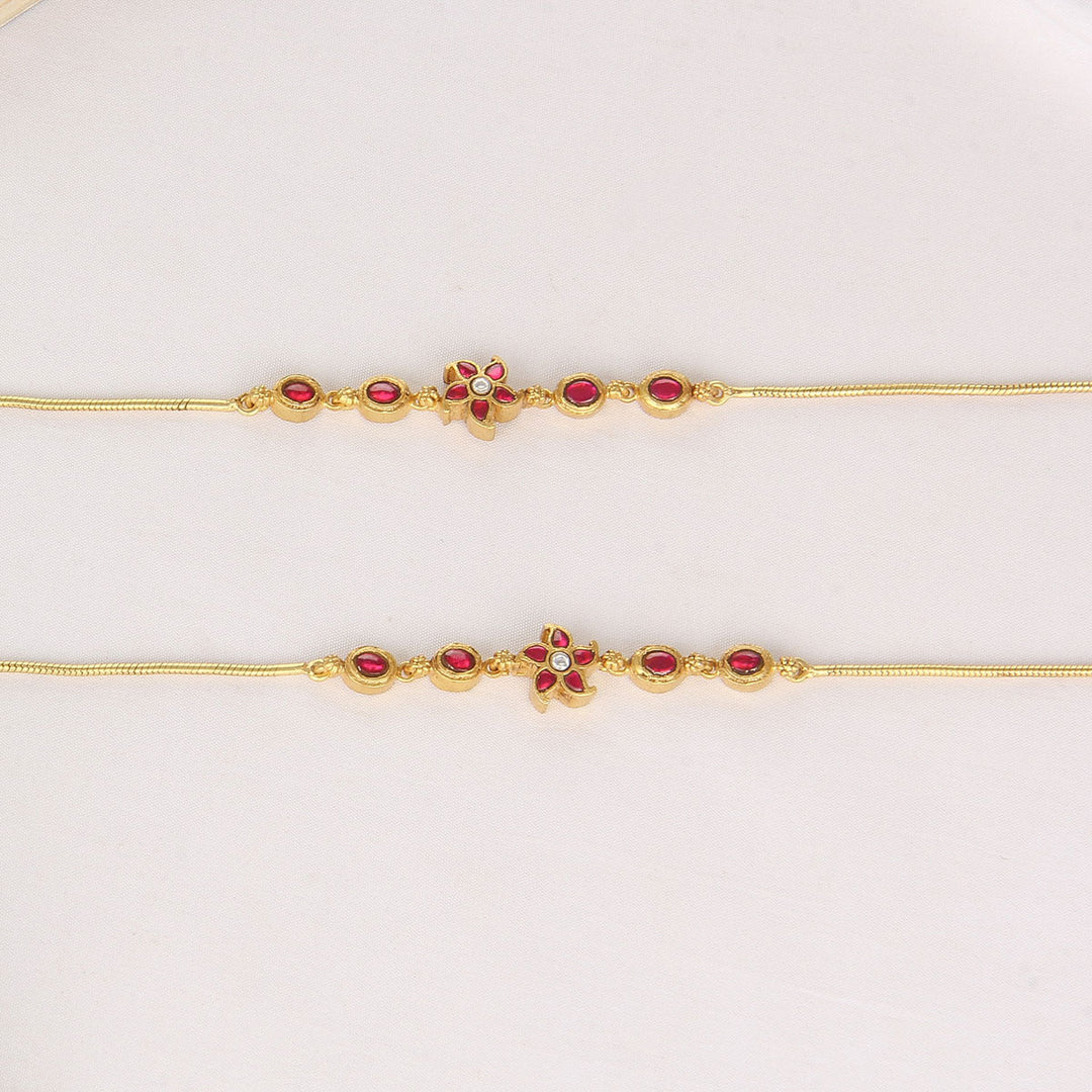 Kaira Kundan Anklet