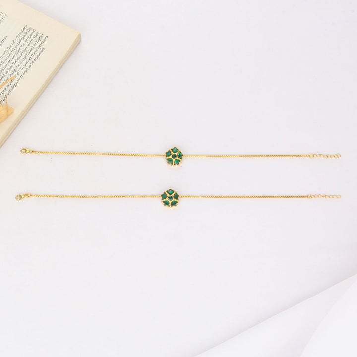 Adline  Kundan Anklet