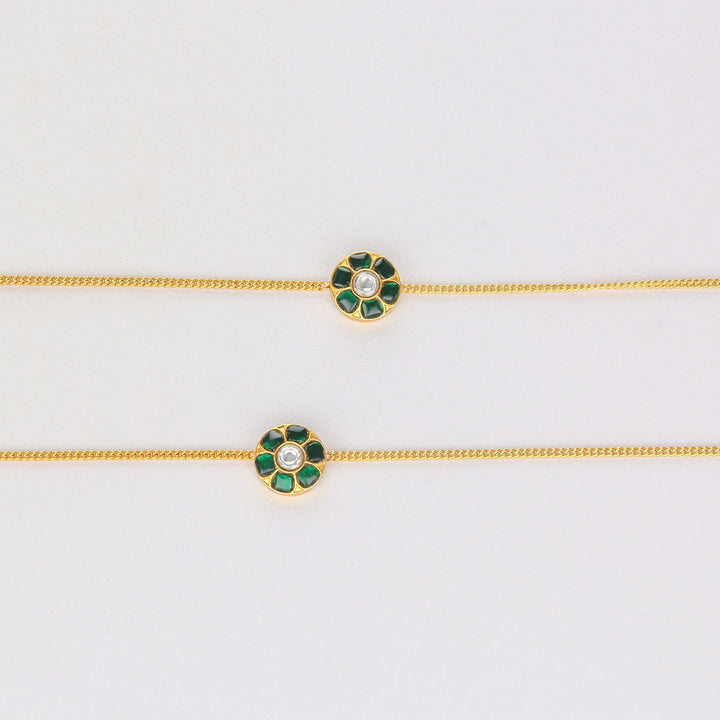 Jhanvika  Kundan Anklet