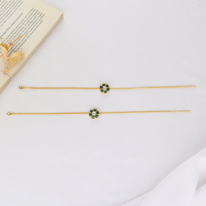 Jhanvika  Kundan Anklet