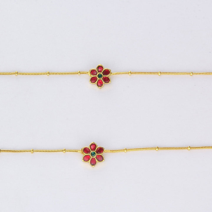 Tharsha Kundan Anklet