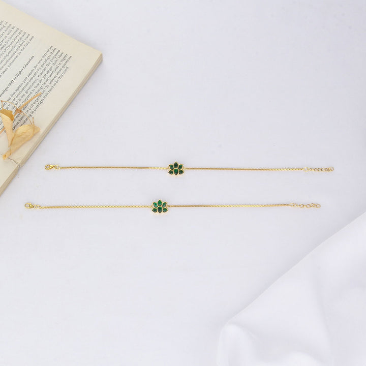 Kuralini Kundan Anklet