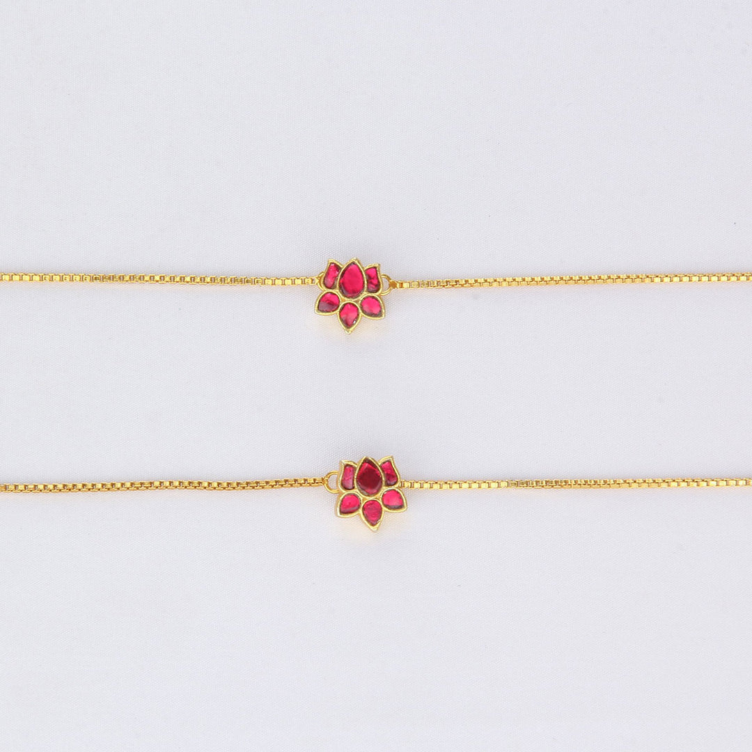 Aasha Kundan Anklet