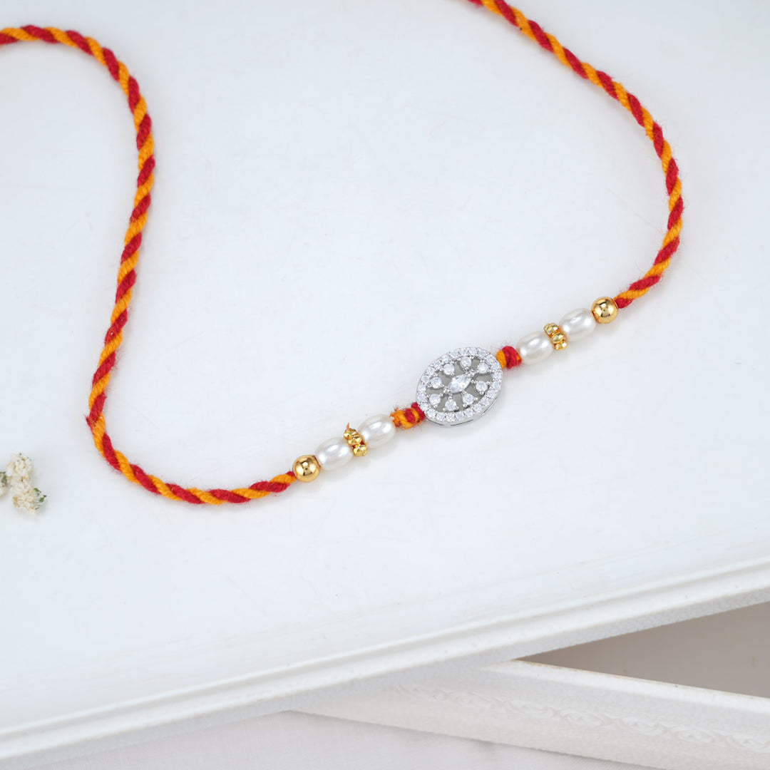 Shining Silver Rakhi