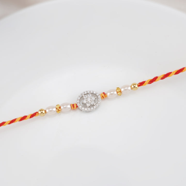 Precious Silver Rakhi