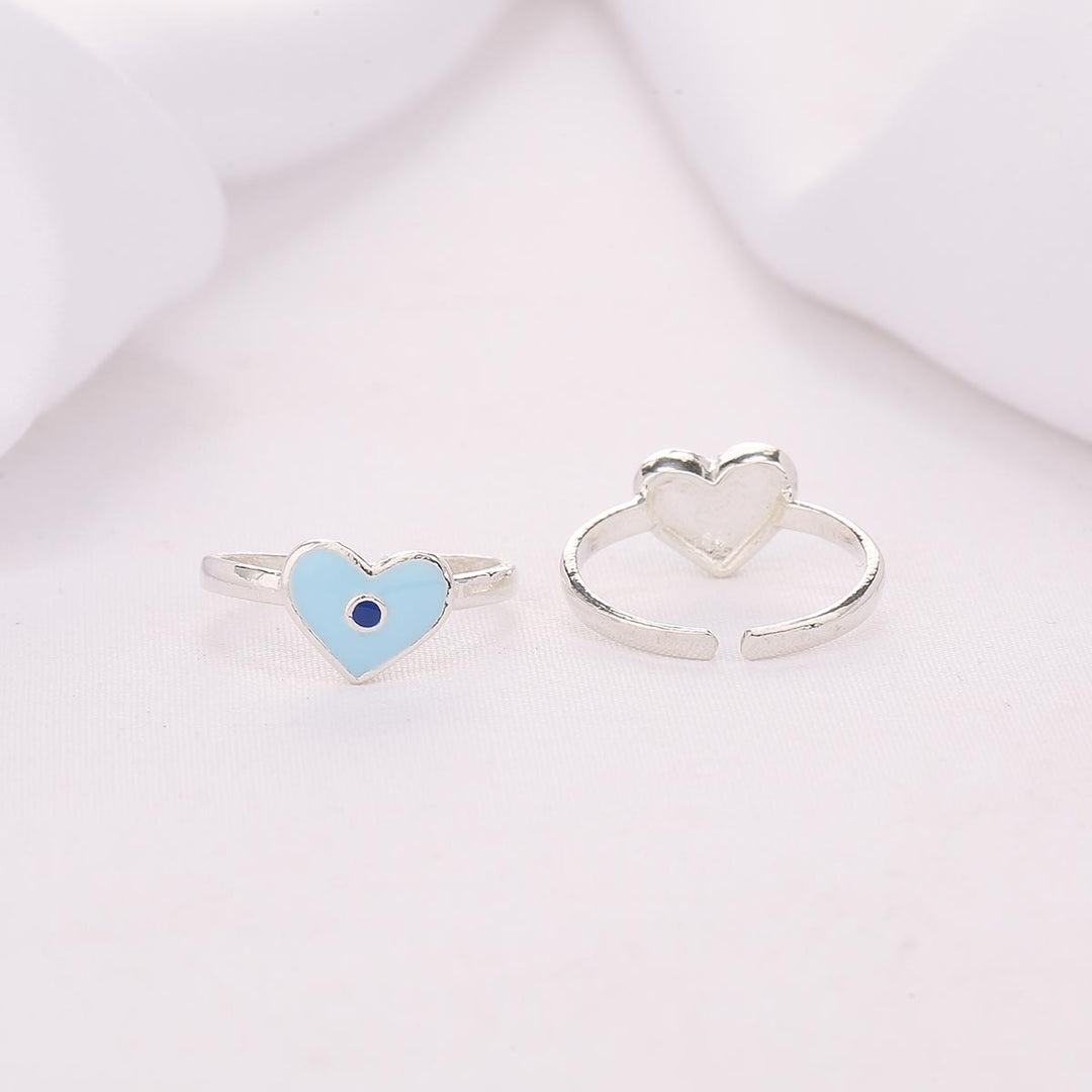 Blue Heart Toe Ring