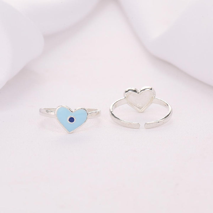 Blue Heart Toe Ring