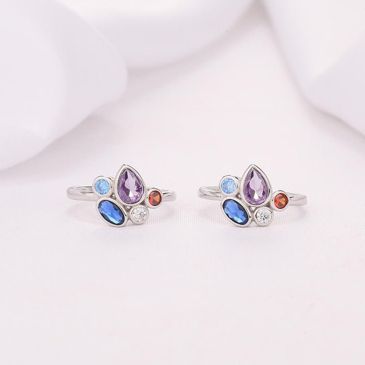 Multi Colour Toe Ring