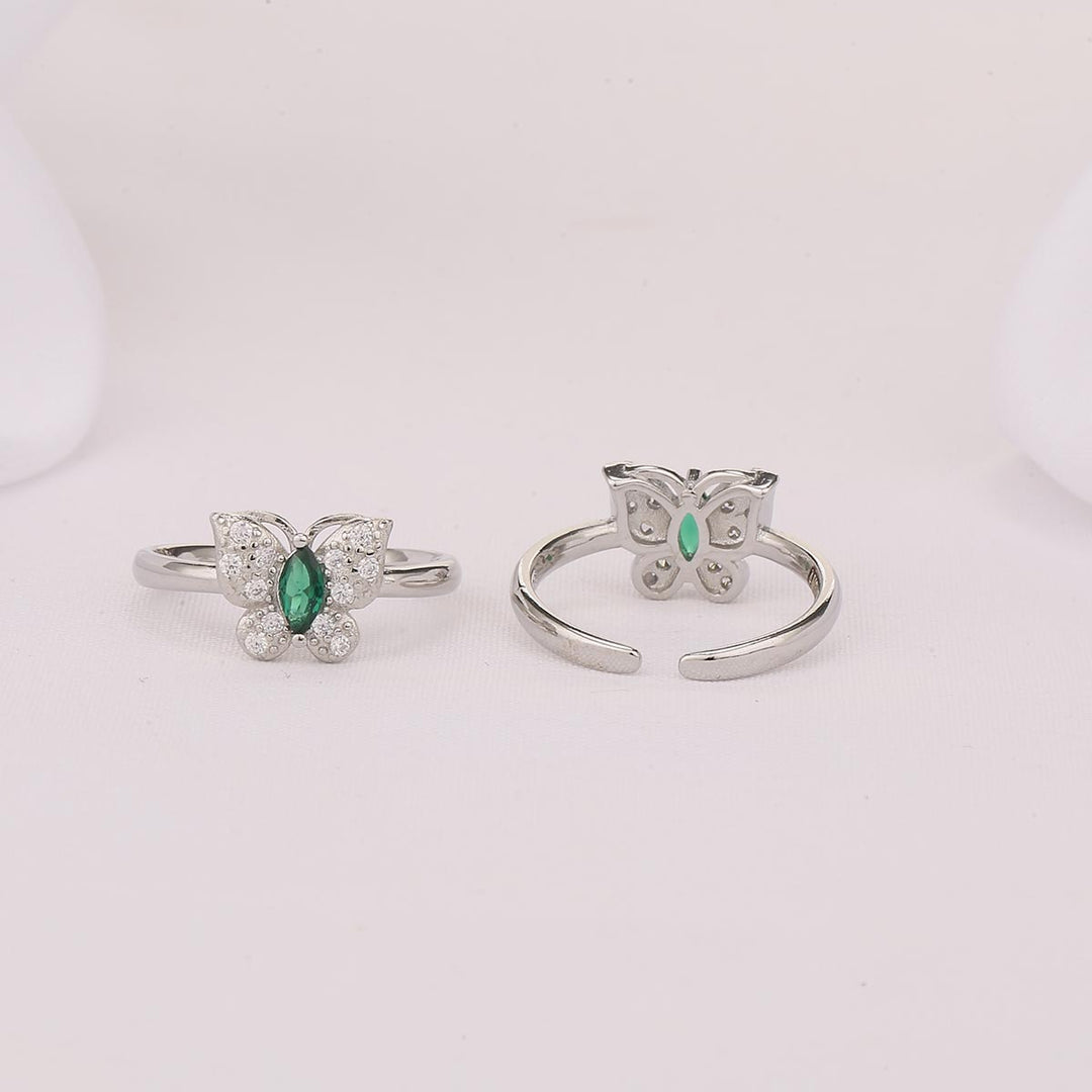 Glitz Butterfly Toe Ring