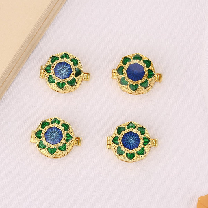 Floral Shirt Button Clips