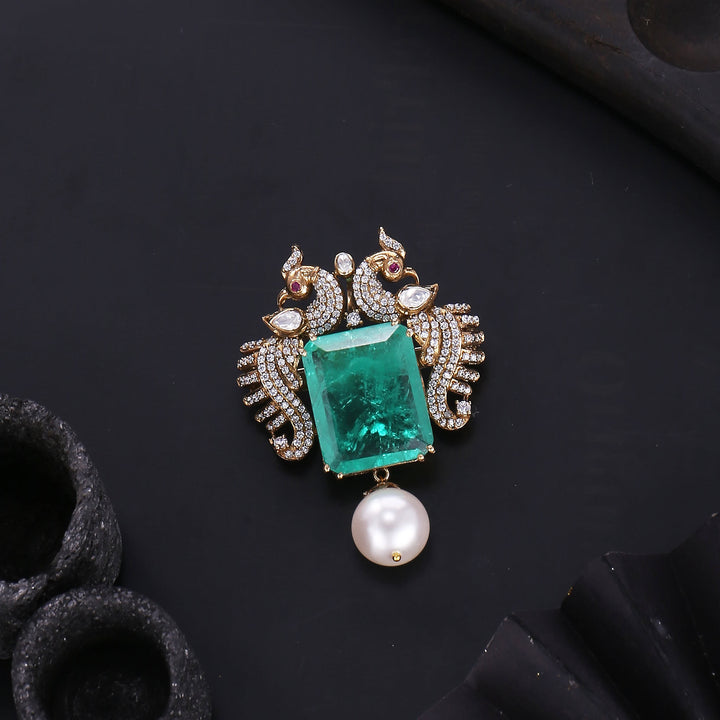 Dual Shine Brooch Pin