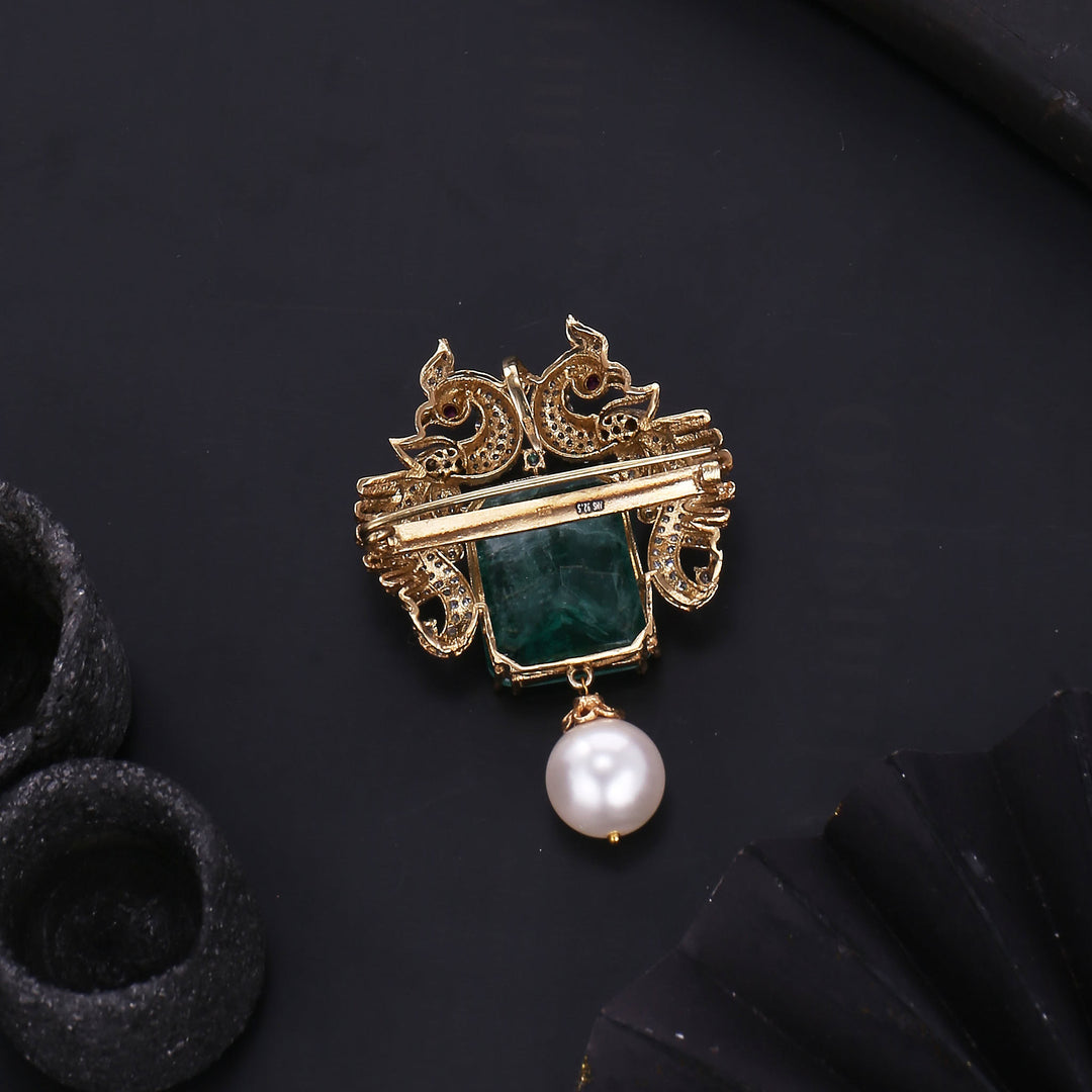 Dual Shine Brooch Pin