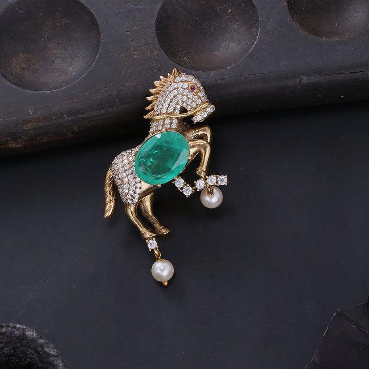Horse Designed Brooch Pin