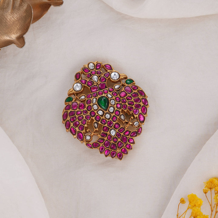 Traditional Kundan Brooch Pin