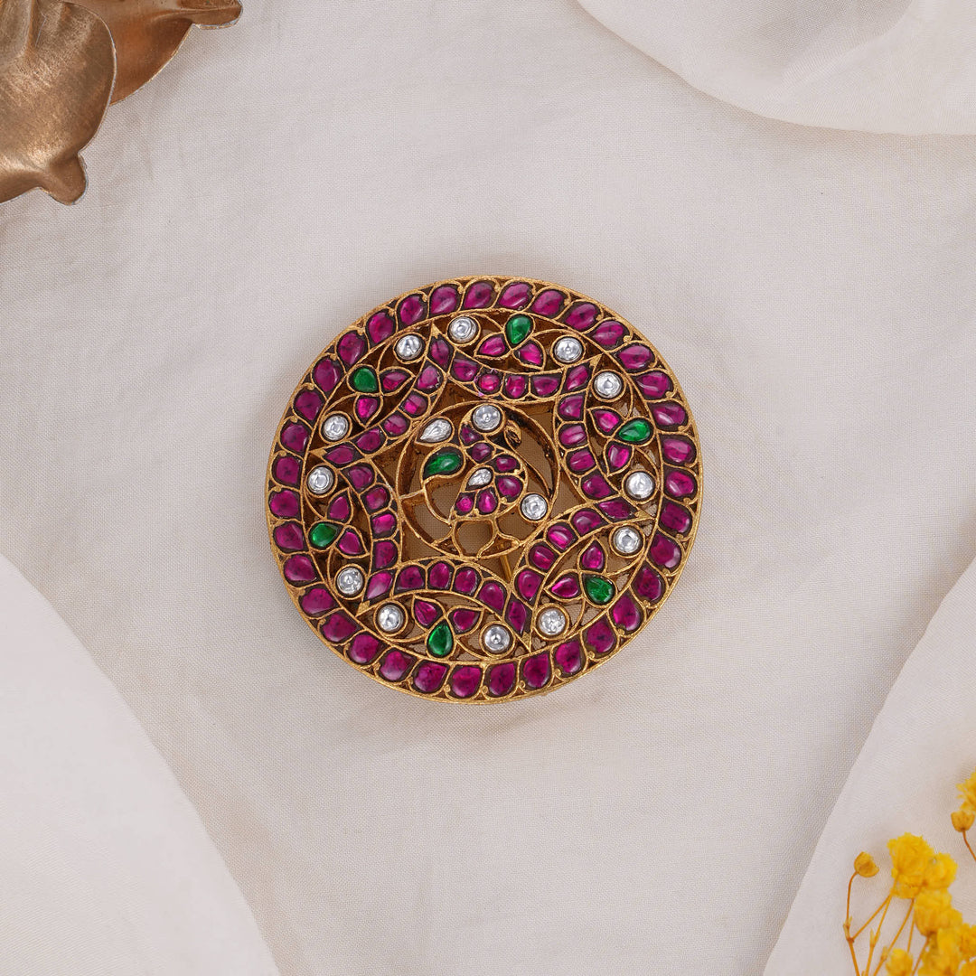 Yajitha Kundan Brooch Pin