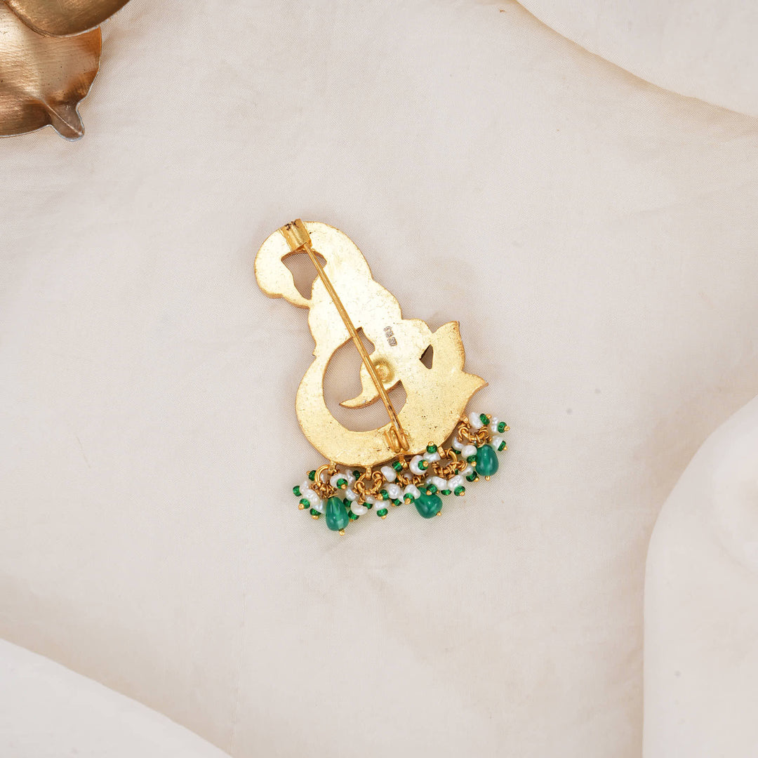 Trendy Kundan Brooch Pin