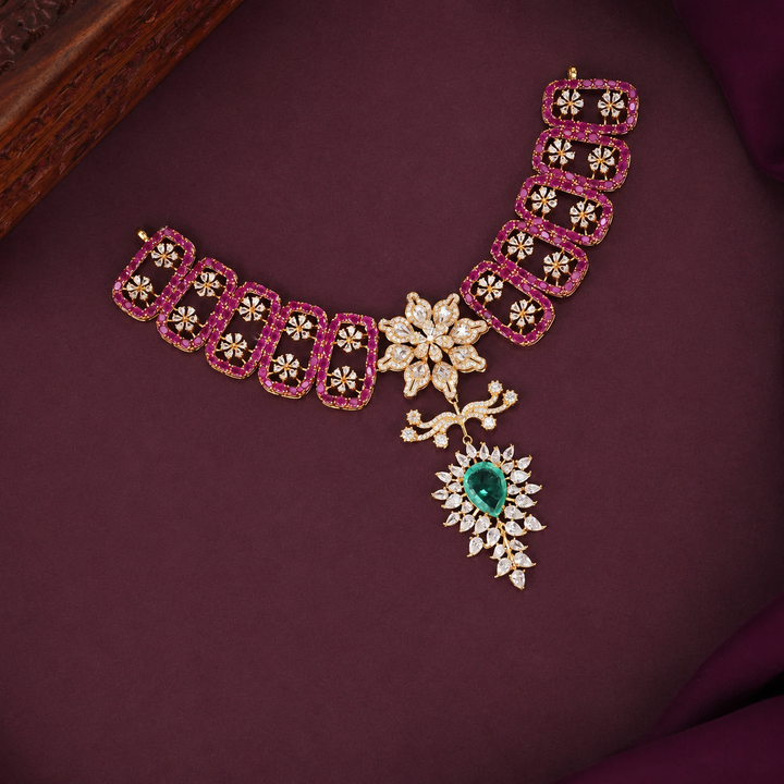 Amazing Moissanite Short Necklace