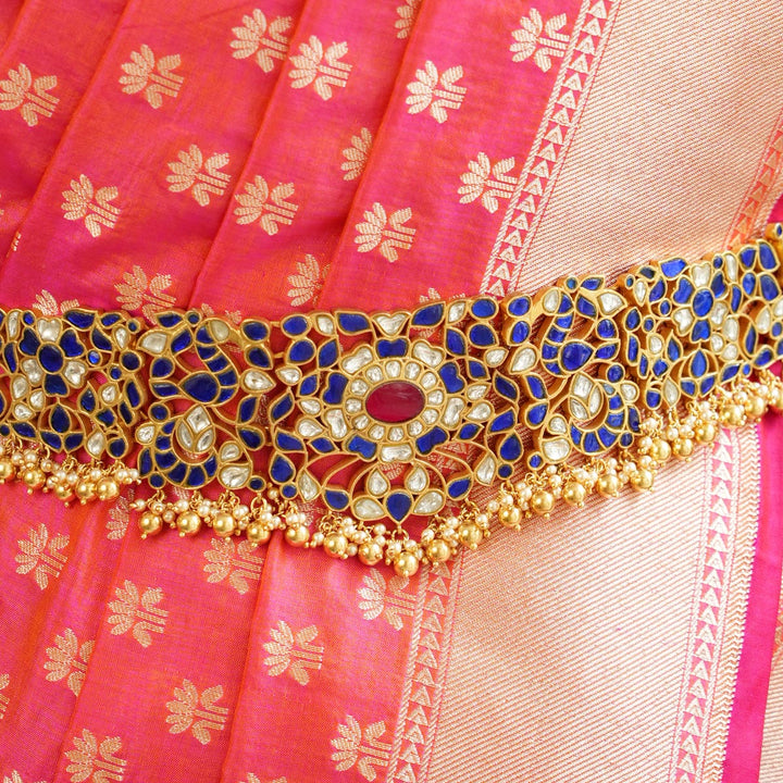 Bridal Look Kundan Oddiyanam