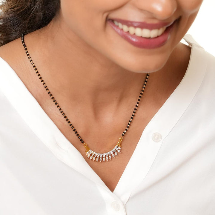 Pretiest Mangalsutra Chain With Earrings