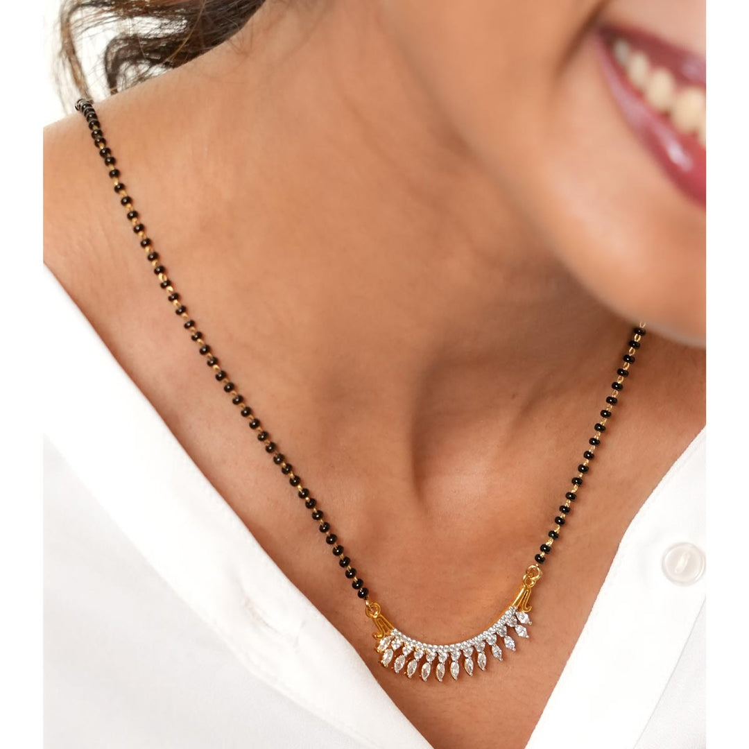 Pretiest Mangalsutra Chain With Earrings