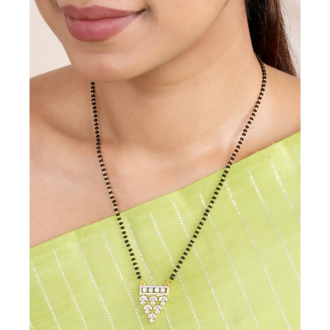Trendy Mangalsutra Chain With Earrings