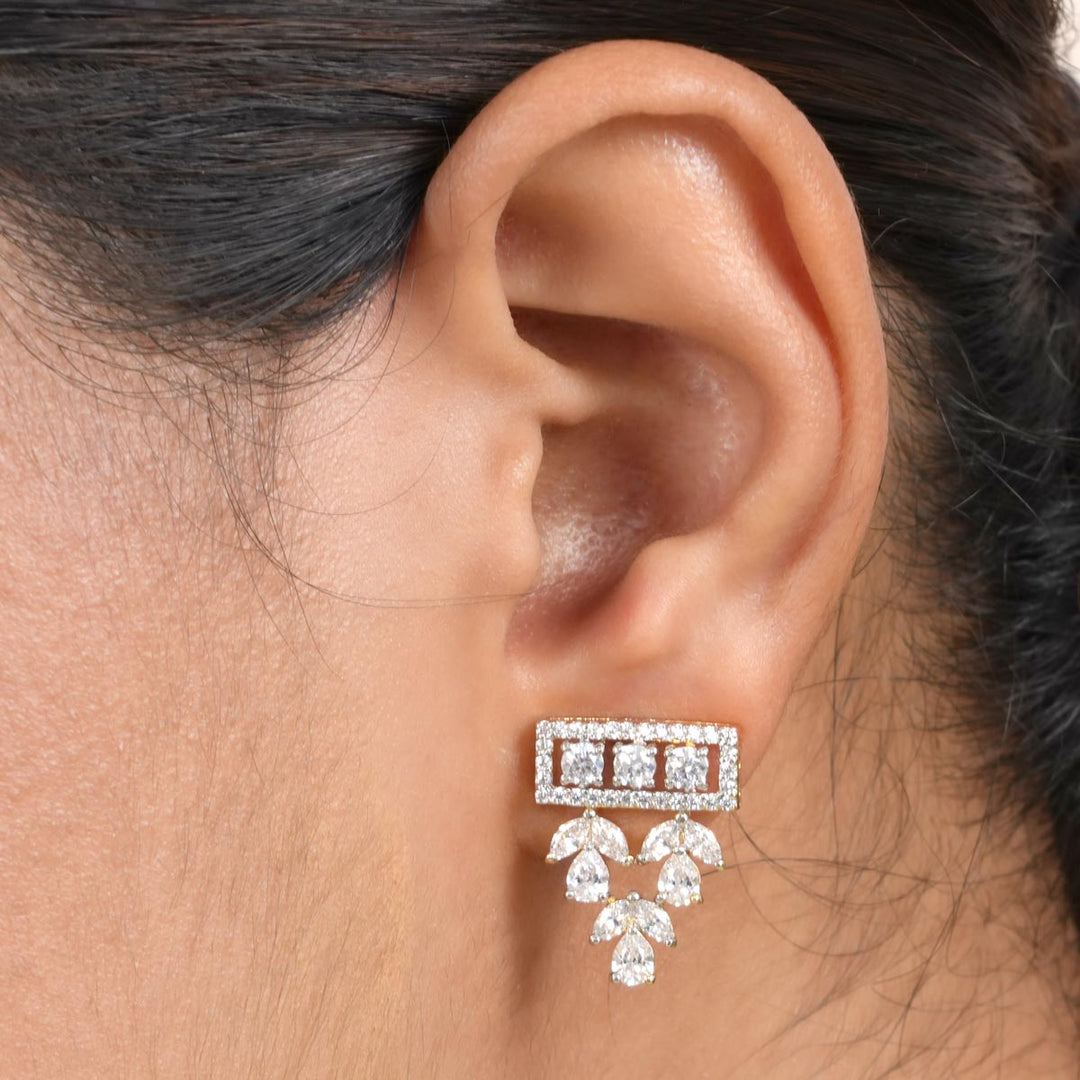 Trendy Mangalsutra Chain With Earrings