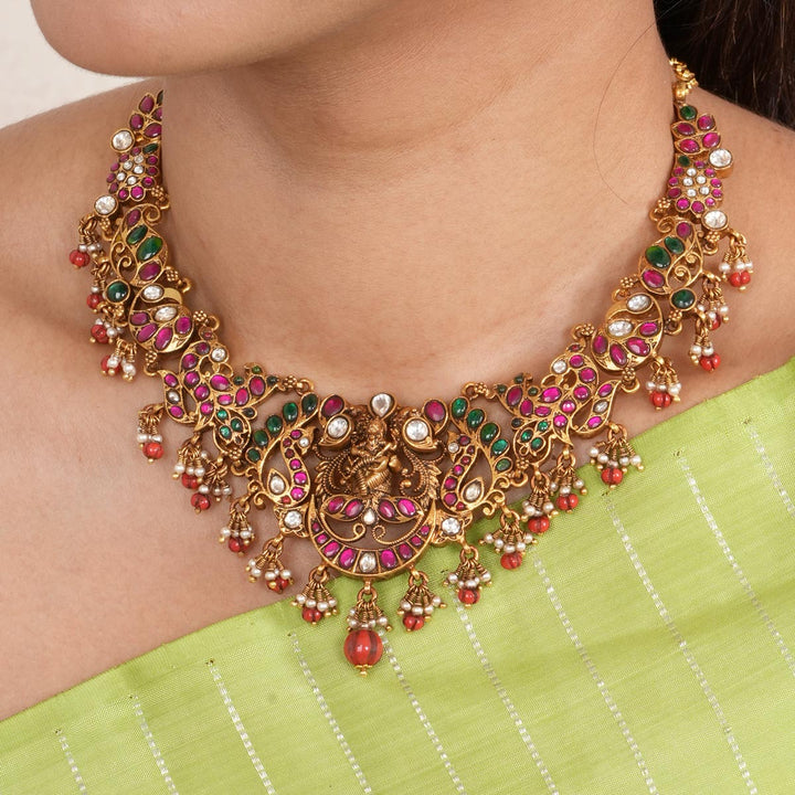 Lord Narasimha Dev Short Necklace