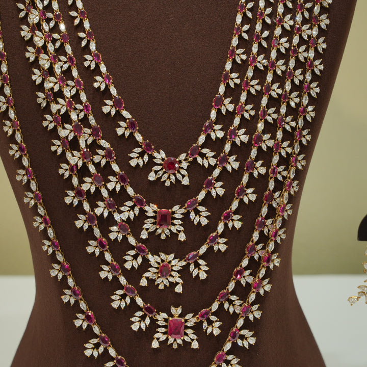 Stunning Charm Victorian Long Necklace Set