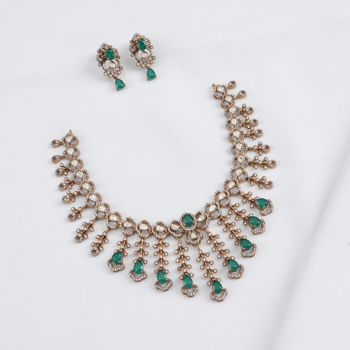 Swasthikha Victorian Short Necklace Set