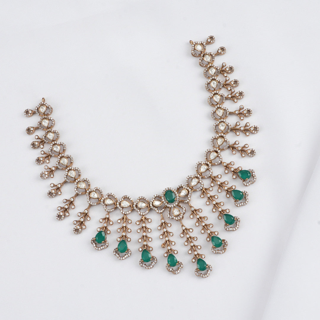 Swasthikha Victorian Short Necklace Set
