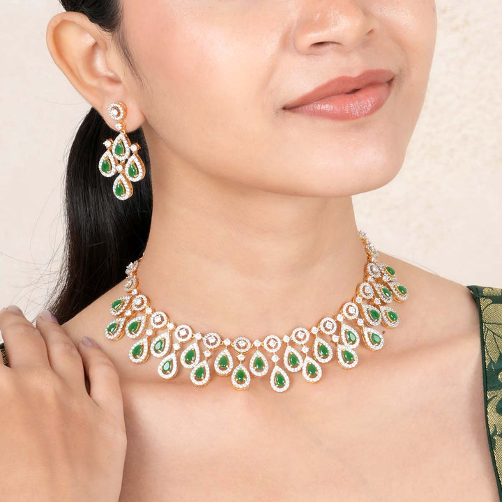 Lisiya Diamond Design Necklace Set