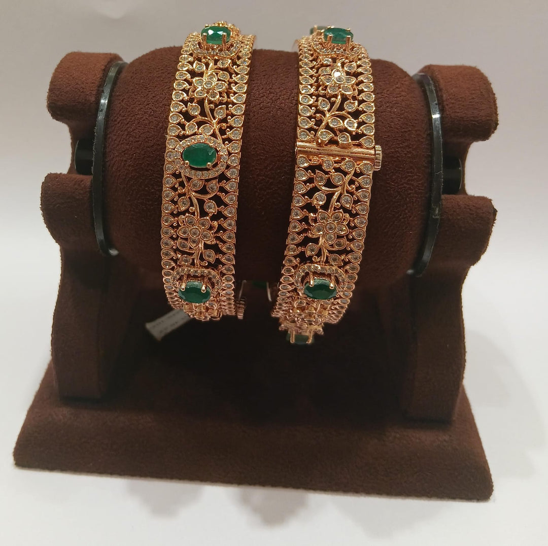 Sparkle Diamond Design Pair Bangle