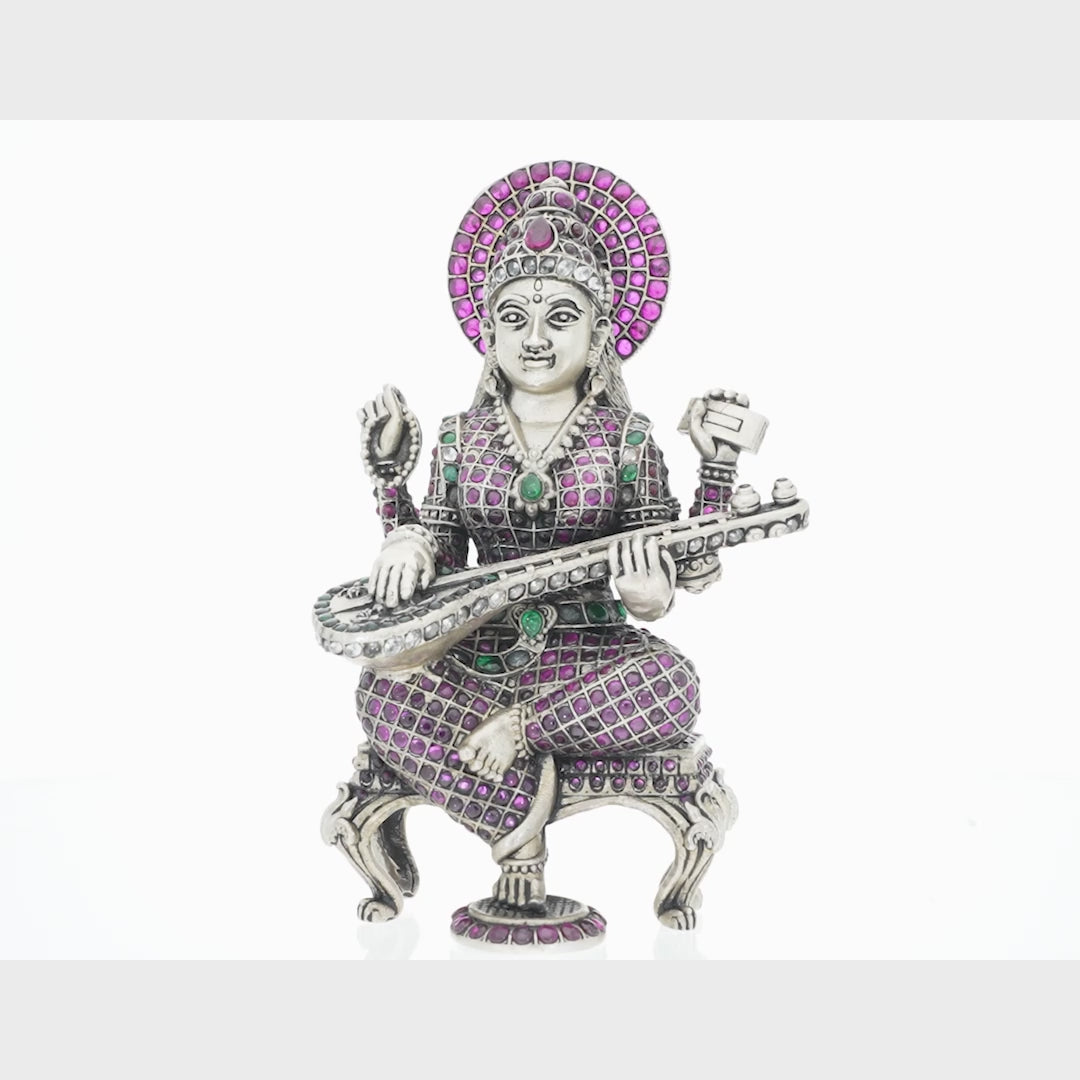 Vintage Saraswati 3D Idol