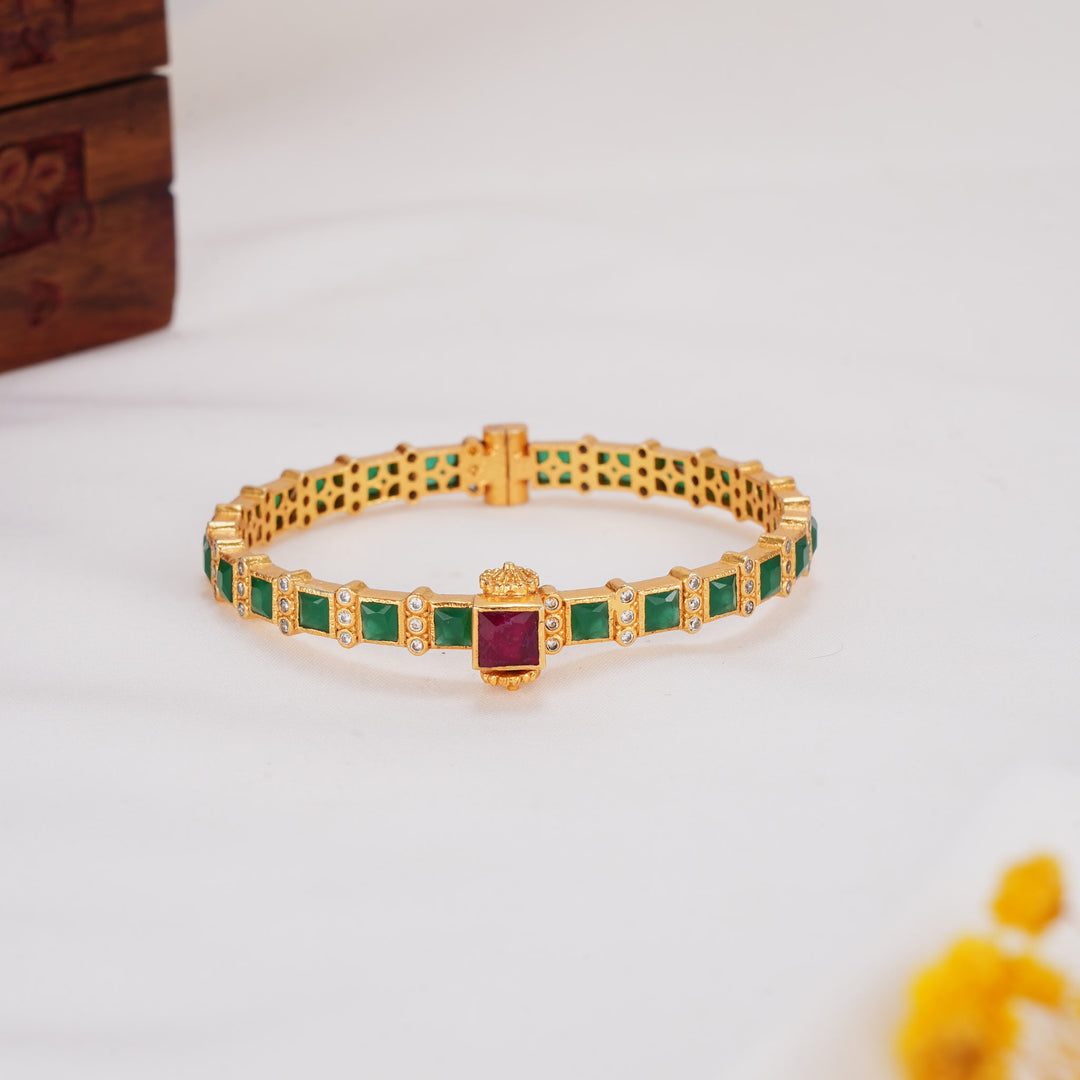 Exquisite  Stone Single Bangle - AMS-107-3620-2.4