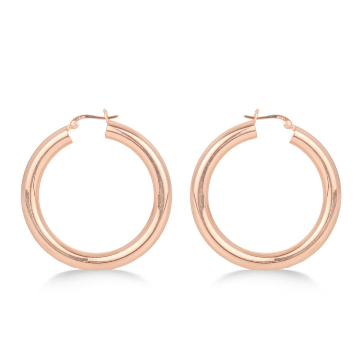 Ring Type Rose Gold Earring