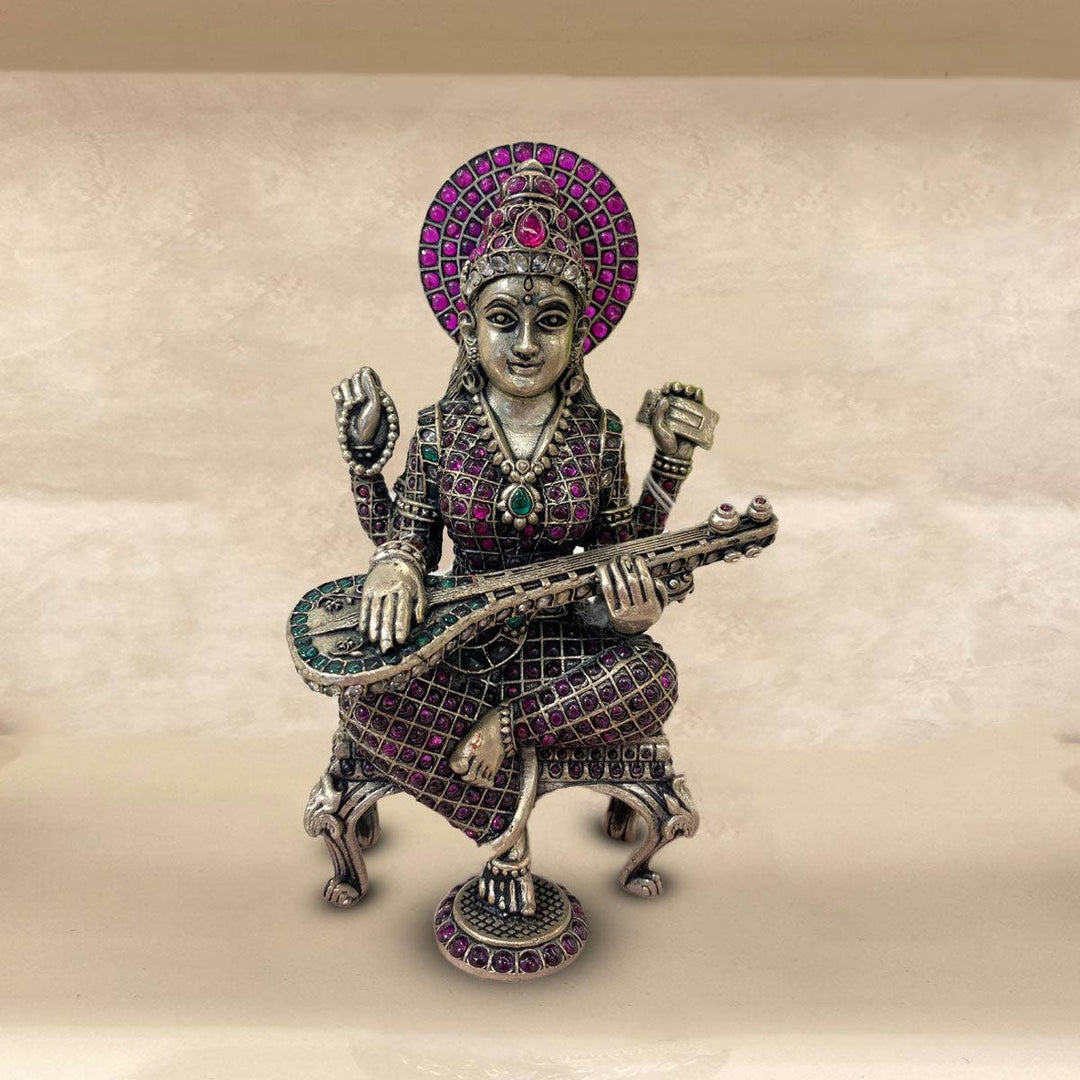 Vintage Saraswati 3D Idol