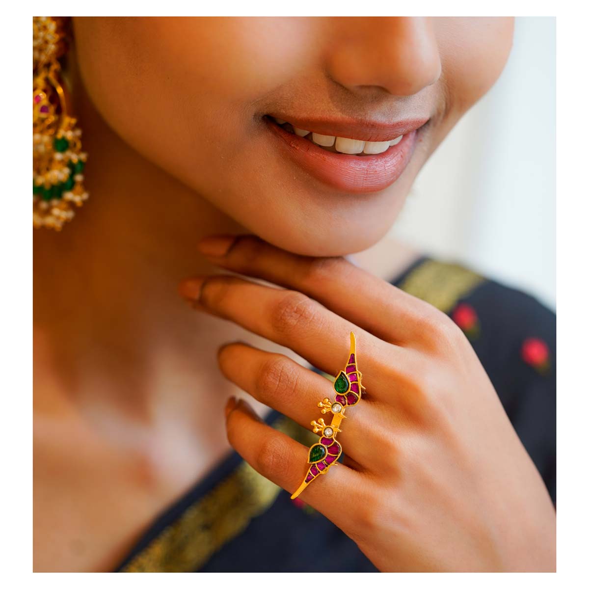 Buy South Indian Traditional Metti Design Toe Ring for Daily Use