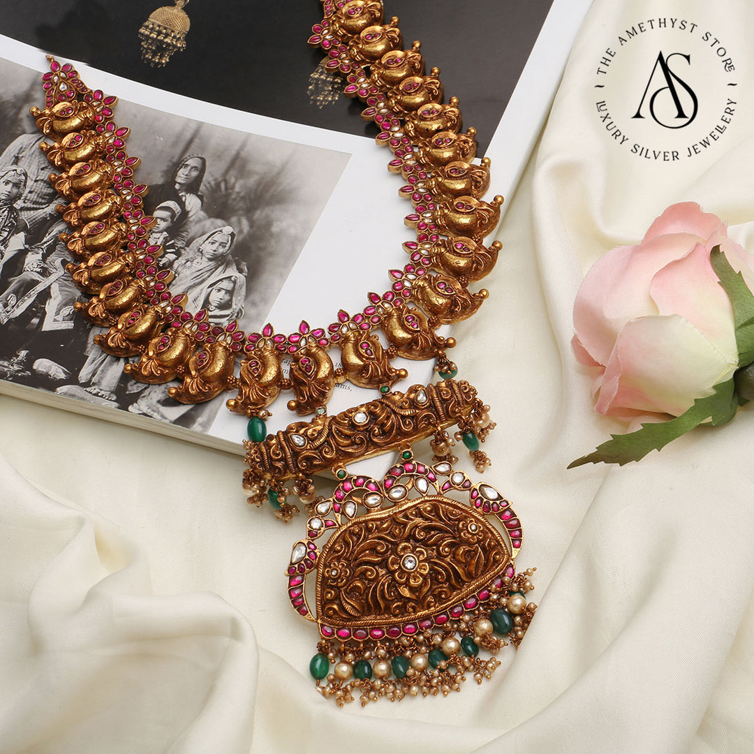 Antique Necklace Antique Earrings Buy Online Buy Shivakari Antique